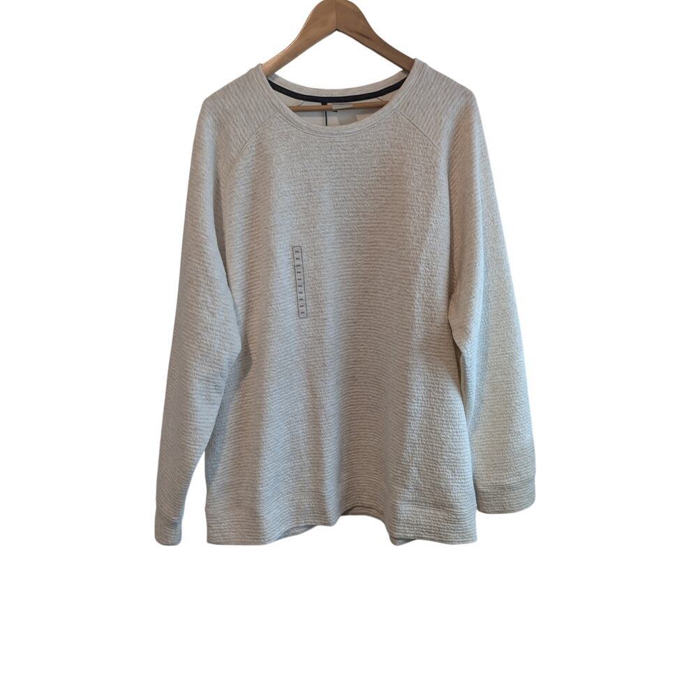 VRST Recharge Lunar Fleece Crew Sweater Womens XL Off White Pullover Neutral